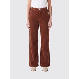 Haikure Women Korea High-Waisted Straight Corduroy Trousers Haikure